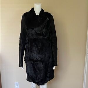 Helmut Lang Midnight Black Teddy Jacket